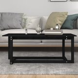  Stolić za kavu crni 110 x 55 x 45 cm od masivne borovine | shoptok.hr