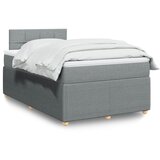 Maison Chic Box spring postelja - Vzmetna postelja z vzmetnico svetlo siva 120x200 cm blago SL5664, (21901247) | Shoptok.si