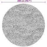  HUARTE kratkih vlakana mekani i perivi sivi Ø 200 cm | shoptok.hr