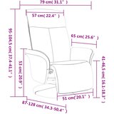  Naslonjač od tkanine s osloncem za noge tamnosivi | shoptok.hr