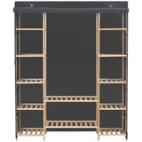 Furnova Garderobna omara iz blaga 135x40x170 cm siva, (21930436) | Shoptok.si