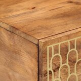  Stolić za kavu 80 x 50 x 40 cm od masivnog drva manga Smeđa | shoptok.hr