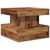  Stolić za kavu s LED svjetlima boja staro drvo 50 x 50 x 40 cm | shoptok.hr