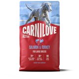 Carnilove Dog Active Adult Large, briketi - losos in puran 4 kg | Shoptok.si