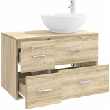  Set namještaja za kupaonicu 2 kom. Hrast sonoma Smeđa 49,5 x 44,5 x 80 cm | shoptok.hr
