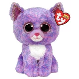Ty Beanie Boos CASSIDY - mačka v barvi sivke (15 cm) 36248