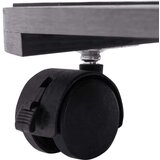 vidaXL Voziček za rastline 2 kosa siv Ø30x7,5 cm WPC | Shoptok.si