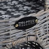 vidaXL 2-nadstropna mačja hišica/postelja/praskalnik iz vrbe z blazino | Shoptok.si