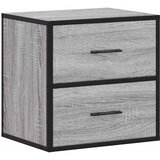  Zidni noćni ormarići 2 kom Sivi Sonoma 40x31x39,5 cm Siva | Shoptok.si