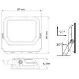 Dawn led reflektor senzor BR-FL20W-02 pir 4000K 2200lm 100° IP65 | ePonuda.com