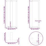  Noge za barski stol T-oblika 2 kom 40x35x(100-101) cm čelik | shoptok.hr