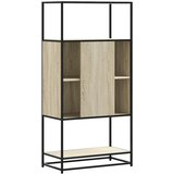  Visoka ploča sonoma hrast 68x35x139cm konstruirano drvo i metal | shoptok.hr
