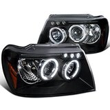 Oem Kristalni farovi Led Angel Eyes Jeep Grand Cherokee WJ (99-05), Crni | Eponuda.com