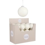 Dekordom novogodišnja dekoracija - hanging ball 10cm 1101097 - white - edl ( 041351 ) | ePonuda.com
