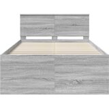  Krevetna konstrukcija s uzglavljem Siva Sonoma 120 x 190 cm | shoptok.hr