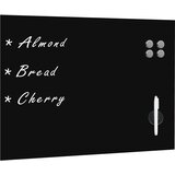 vidaXL Zidna crna magnetna ploča od stakla 80 x 60 cm | shoptok.hr