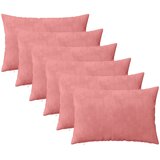  Presvlaka za jastuk 6 pcs HEERLEN Ružičasta 50 x 70 cm Baršun | shoptok.hr