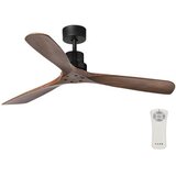 Faro 33516DC-Plafonski ventilator LANTAU crna/smeđa prečnik 132 cm + daljinski upravljač | Eponuda.com
