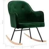  Stolica za ljuljanje tamnozelena baršunasta | shoptok.hr