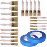 Rosfix SET ČOPIČEV IN MASKIRNIH TRAKOV – 20X NARAVNO VLAKNO, 15–50 MM, 2X TRAK 40 MM X 50 M, (5000036500) Cene