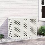vidaXL Pokrov za klimatsko napravo Bela Kovina 110 x 50 x 80 cm | Shoptok.si