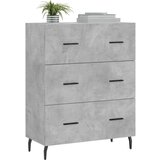  Komoda siva boja betona 69 5x34x90 cm od konstruiranog drva | shoptok.hr