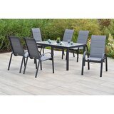 Gardenson VRTNA GARNITURA AMALFI aluminij barve grafita, siva | Shoptok.si