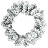 Božićni vijenac Bijela Ø 50 cm PVC - Bijela 50 cm bez LED svjetala | shoptok.hr