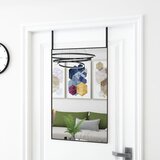  Ogledalo za vrata crno 50 x 80 cm od stakla i aluminija | shoptok.hr