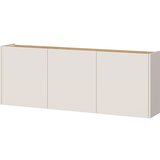 Germania Kremno bela stenska omarica v hrastovem dekorju 138x52x25 cm Libbiano – Cene