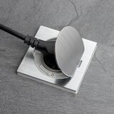 Brilagi Ugradna kuhinjska utičnica INBOX IP55 mat hrom četvrtasta | Eponuda.com
