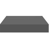 Plutajuće zidne police 2 kom sjajne sive 23 x 23,5 x 3,8 cm MDF | Eponuda.ba