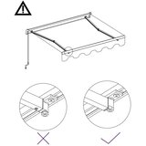 Tenda na ručno uvlačenje 300 x 250 cm plavo-bijela | Eponuda.com