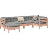  6-dijelni set vrtnih sofa od duglazije i jelovine s jastucima | shoptok.hr