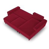 Cosmopolitan Design Crvena baršunasti sklopiva/s prostorom za odlaganje kutna garnitura (s desnim kutom/s ležaljkom) Kyoto – | shoptok.hr