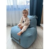 The Brooklyn Kids Modra otroška vreča za sedenje Hippo – | Shoptok.si