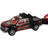  Auto za igru s prikolicom i sportskim autićem - crni | shoptok.hr