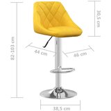 vidaXL barski stolci 2 kom boja senfa baršunasti | shoptok.hr