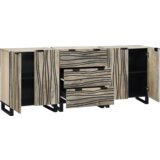 vidaXL Komplet pohištva za kopalnico 3 pcs Bela 180 x 33 x 75 cm | Shoptok.si
