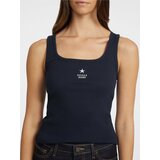 Guess Jeans Top nočno modra / bela | Shoptok.si