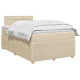  Boxspring krevet s madracem Krem 120 x 200 cm Tkanina - Krem 120 x 200 cm Dizajn linija | shoptok.hr