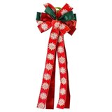 Festa Deco bow 20, novogodišnja dekoracija, mašna, crvena, 30 x 80cm | ePonuda.com