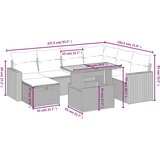 vidaXL 8-dijelni set vrtnih sofa od poliratana s jastucima sivi | shoptok.hr