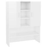Ormarić za perilicu rublja visoki sjaj bijeli 70,5x25,5x90 cm | shoptok.hr