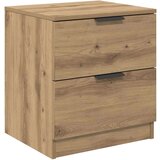 vidaXL Nočna omarica s predalom 2 pcs artisan hrast 45 x 39 x 50 cm | Shoptok.si