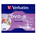 Verbatim DVD+R Printable 4,7 GB 1 kom Cene