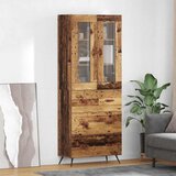  Visoki ormar s policom 2 pcs Staro drvo Konstruirano drvo | shoptok.hr