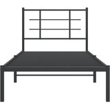  Metalni okvir za krevet s uzglavljem crni 90x190 cm | Eponuda.ba
