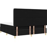 Box Spring Postelja z Blazino Črna 180x200 cm Tkanina, (22050170) | Shoptok.si