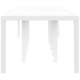  Stol za vrt Bijelo 350 x 100 x 74 cm poliratan | Eponuda.com
